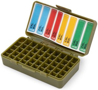 Коробка RHT Ammo Box на 50 патр 9x19Luger 9мм Макаров 345TK 380 ACP зеленый - фото 2