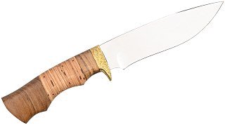 Нож ИП Семин Близнец сталь 65х13 литье береста гравировка - фото 3