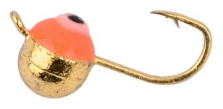 Мормышка Lumicom П-сфера вольф окуневый фосф. глаз 4,0мм AuP 1/10