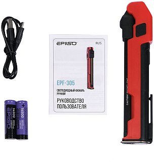 Фонарь Epilso EPF-305 карманный пластик/резина - фото 17