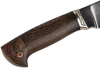 Нож ИП Семин Сокол кованая сталь 95х18 венге литье - фото 3