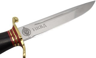 Нож Росоружие Финка НКВД ЭИ-107 граб латунь-фибра - фото 3