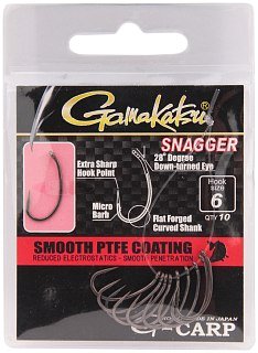 Крючок Gamakatsu G-Carp snagger №6 уп.10шт