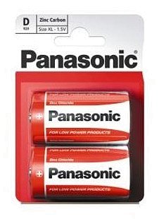 Батарейка Panasonic Zinc Carbon R20 1.5B уп.2шт