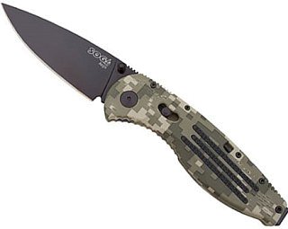 Нож SOG Digi Camo Black Tini Blade складной сталь AUS8 пласт - фото 1