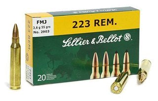 Патрон 223Rem Sellier&Bellot 3,6г FMJ 1/20/1000