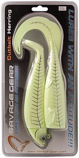 Приманка Savage Gear Cutbait herring kit 25см 460гр 19-green glow
