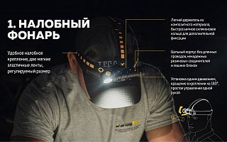Фонарь Armytek Wizard C2 Pro Max Magnet USB белый налобный Com - фото 14