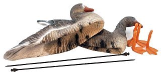 Подсадной гусь North Way белолобый Живое Перо набор 10шт - фото 21