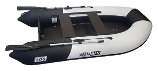 Лодка Boatsman BT300K надувная черно-белый - фото 4