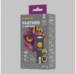 Фонарь Armytek Partner C2 Magnet USB теплый Com - фото 3