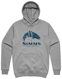 Толстовка Simms Wood Trout Fill Hoody Grey Heather 