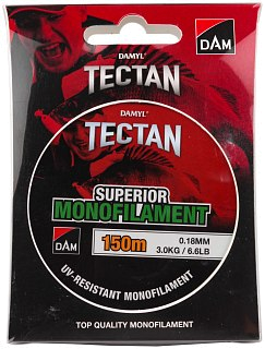 Леска DAM Tectan Superior 150м 0,18мм 3,0кг 6,6lbs green