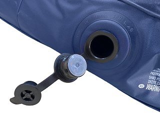 Матрас надувной Avenli Relax Flocked с ручным насосом 191x73x22 синий - фото 9