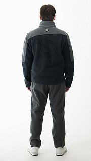 Джемпер Nautilus Keepler флисовый Grey/Dark Grey с принтом - фото 4