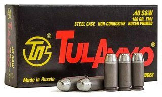 Патрон 40S&W ТПЗ FMJ 11,6 боксер биметалл