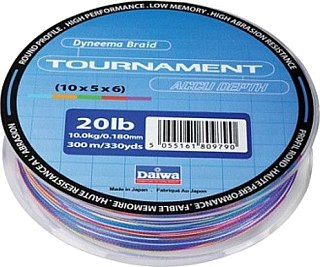 Шнур Daiwa Tournament Accudepth 0,18мм 150м 20lb