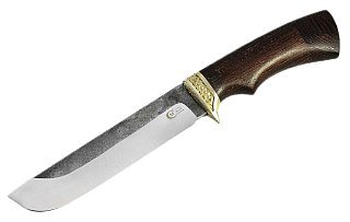 Нож ИП СЕМИНА Варяг кованая сталь 95x18 со следами ковки венге литье - фото 3