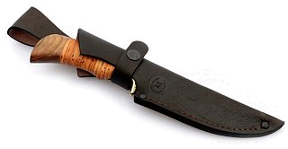 Нож ИП Семин Лазутчик нержавеющая сталь литье береста - фото 5