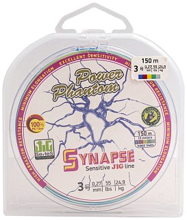 Шнур Power Phantom Synapse PE 150м multicolor 3 24,9кг 0,27мм - фото 1