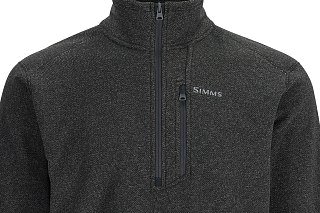 Пуловер Simms Rivershed Half Zip Black Heather  - фото 2