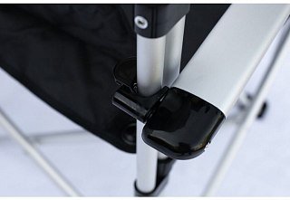 Кресло Tramp раскладное с жесткими подлокотниками  алюминий - фото 8