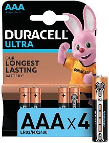 Батарейка Duracell Ultra ААА уп.4шт