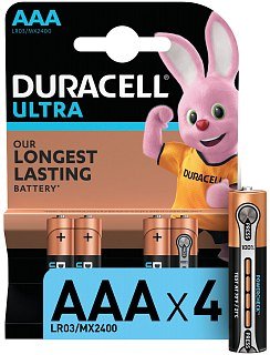 Батарейка Duracell Ultra ААА уп.4шт - фото 1