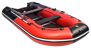 Лодка Мастер лодок Ривьера Компакт 3400 СК комби красно-черная - фото 1