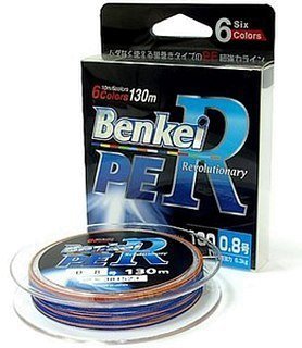 Шнур Benkei R 6 color №1,0 7,65кг 130м 