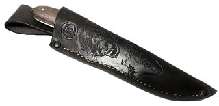 Нож ИП Семин Лис кованая сталь Х12МФ орех плашка - фото 2