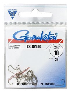 Крючок Gamakatsu NL LS-1810B bronze №8 - фото 2