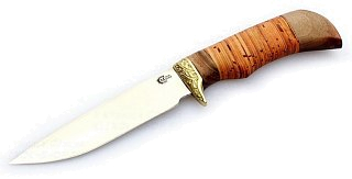 Нож ИП Семин Лазутчик нержавеющая сталь литье береста - фото 2