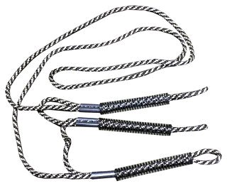 Шнурок плетеный Faulk`s капрон на три манка с фиксатором и пружиной - фото 2