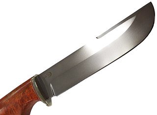 Нож ИП Семин Варяг сталь литье мельхиор D2 стаб.кар.береза - фото 2