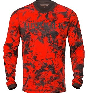 Футболка Harkila Wildboar Pro L/S AXIS MSP orange blaze/shadow brown - фото 1