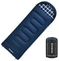Спальный мешок King Camp Cloud 400 -15С 230х90 синий левый