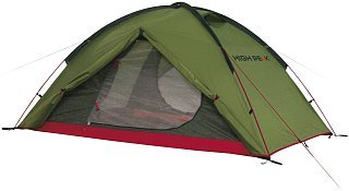 Палатка High Peak Woodpecker 3 зеленый/красный - фото 2