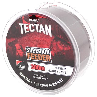Леска DAM Tectan Superior feeder 300м 0,18мм 2,7кг 6lbs brown - фото 2