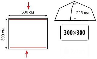 Палатка Tramp Bungalow Lux Sand V2 песочный - фото 2