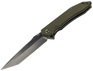 Нож Sanrenmu 9001-GW складной сталь Sandvik  12C27 рукоять G10 - фото 2