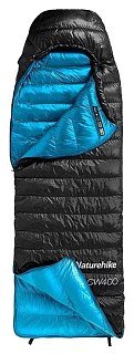 Спальник Naturehike CW400 Mummy goose down black р.M правый