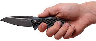 Нож Kershaw Natrix складной G10 карбон сталь 8Cr13MoV серый клинок - фото 2