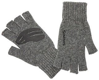 Перчатки Simms Wool 1/2 Finger Glove Steel  - фото 1