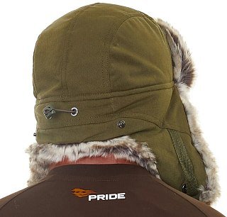 Шапка-ушанка Pride Тайга с флисом хаки - фото 3