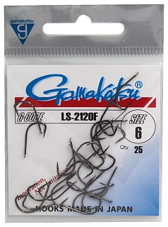 Крючок Gamakatsu LS-2120F black №6 - фото 1