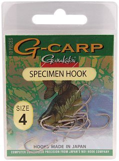 Крючок Gamakatsu G-Carp Specimen Hook №4 уп.10шт