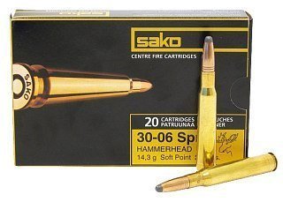 Патрон 30-06Sprg Sako 14,3 Hammerhead SP 1/20