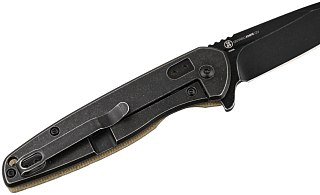 Нож Ontario Shikra складной сталь AUS8 рукоять микарта/титан - фото 3