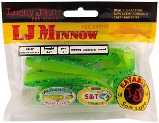 Приманка Lucky John виброхвост Pro series Minnow 08,40/T18 - фото 3